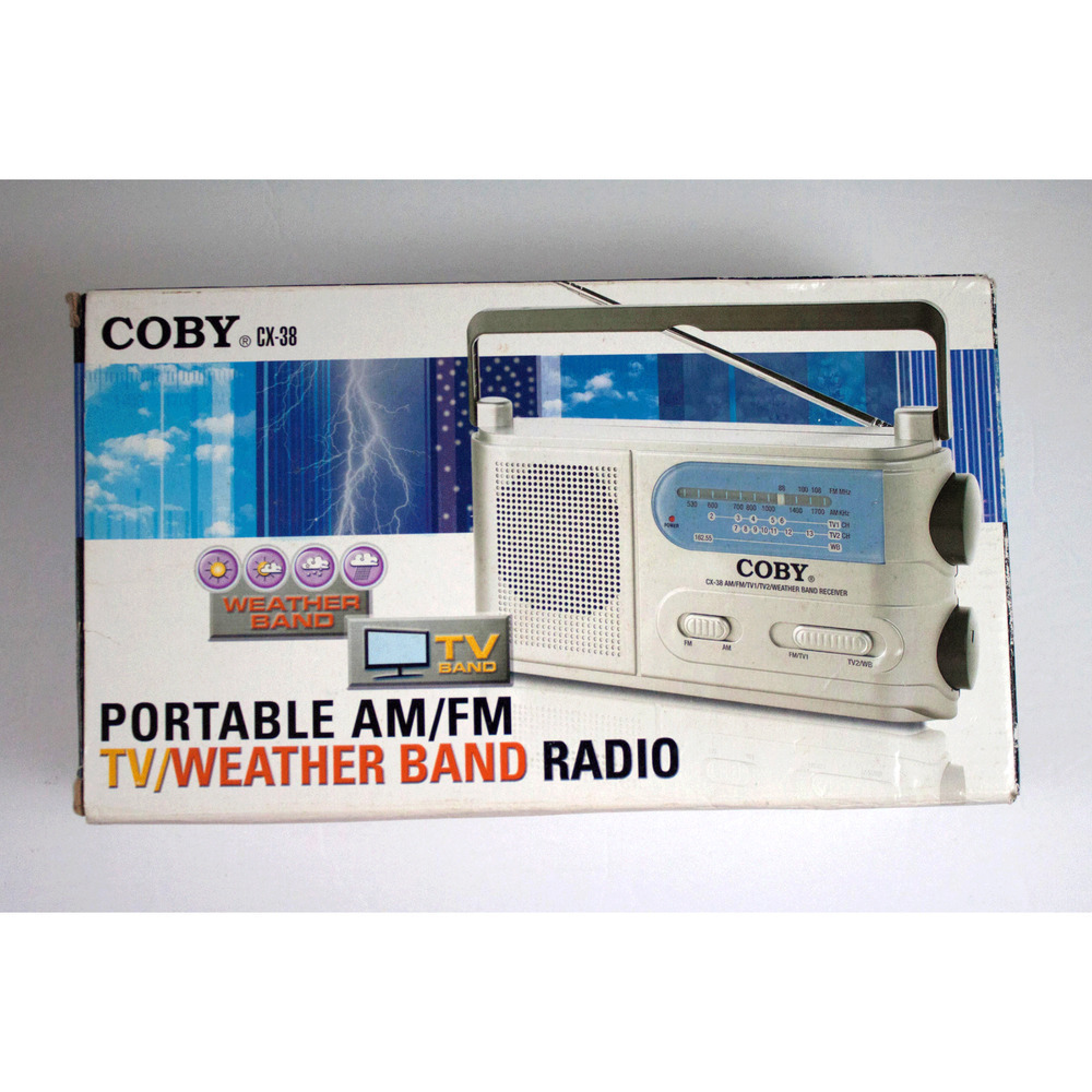 Coby Portable Weather Band AM/FM/WB Radio Receiver‎ CX-38